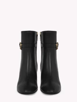 Gianvito Rossi Booties|Ribbon-RIBBON BOOTIE BLACK LEATHER
