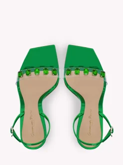Gianvito Rossi Sandals-RIBBON CANDY GREEN