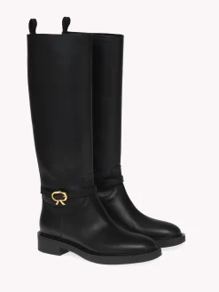 Gianvito Rossi Boots|Ribbon-RIBBON CAVALIER BLACK