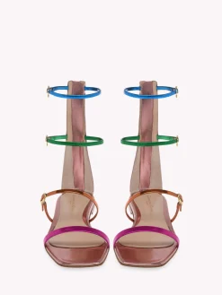Gianvito Rossi Flats-RIBBON DOWNTOWN MULTICOLOR