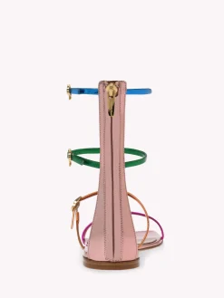 Gianvito Rossi Flats-RIBBON DOWNTOWN MULTICOLOR