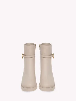Gianvito Rossi Booties-RIBBON DUMONT NEUTRALS