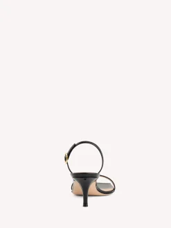 Gianvito Rossi Sandals|Ribbon-RIBBON KITTEN BLACK PATENT
