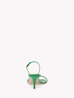 Gianvito Rossi Sandals-RIBBON KITTEN GREEN