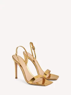 Gianvito Rossi Sandals|Ribbon-RIBBON STILETTO GOLD