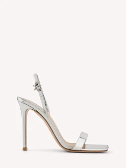 Gianvito Rossi Sandals|Ribbon-RIBBON STILETTO SILVER
