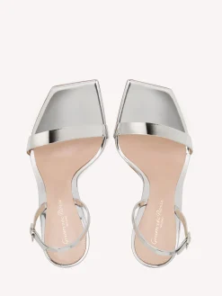 Gianvito Rossi Sandals|Ribbon-RIBBON STILETTO SILVER