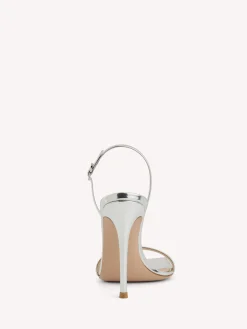 Gianvito Rossi Sandals|Ribbon-RIBBON STILETTO SILVER