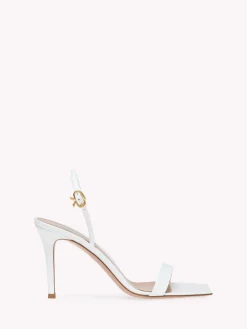 Gianvito Rossi Sandals|Ribbon-RIBBON STILETTO 85 WHITE