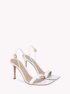 Gianvito Rossi Sandals|Ribbon-RIBBON STILETTO 85 WHITE