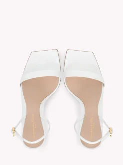 Gianvito Rossi Sandals|Ribbon-RIBBON STILETTO 85 WHITE