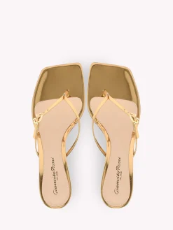 Gianvito Rossi Mules-RIBBON THONG 55 GOLD