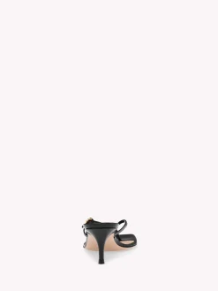Gianvito Rossi Mules-RIBBON THONG 55 BLACK PATENT