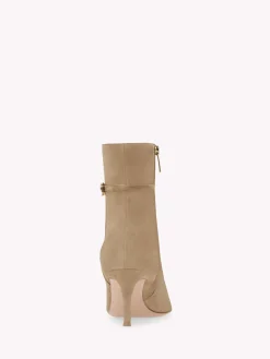 Gianvito Rossi Booties-RIBBON VILLE 70 BROWN