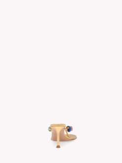 Gianvito Rossi Mules-SHANTI THONG 70 GOLD