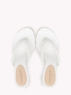 Gianvito Rossi Mules-TROPEA WHITE LEATHER