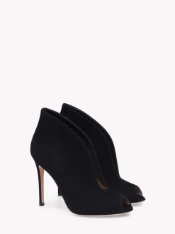 Gianvito Rossi Booties-VAMP BLACK SUEDE