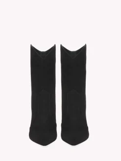 Gianvito Rossi Booties-VEGAS BLACK SUEDE