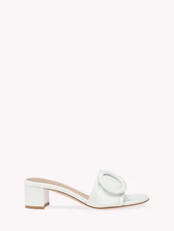 Gianvito Rossi Mules-VENEZIA MULE WHITE