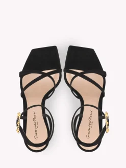 Gianvito Rossi Sandals-WONDER SANDAL BLACK SUEDE